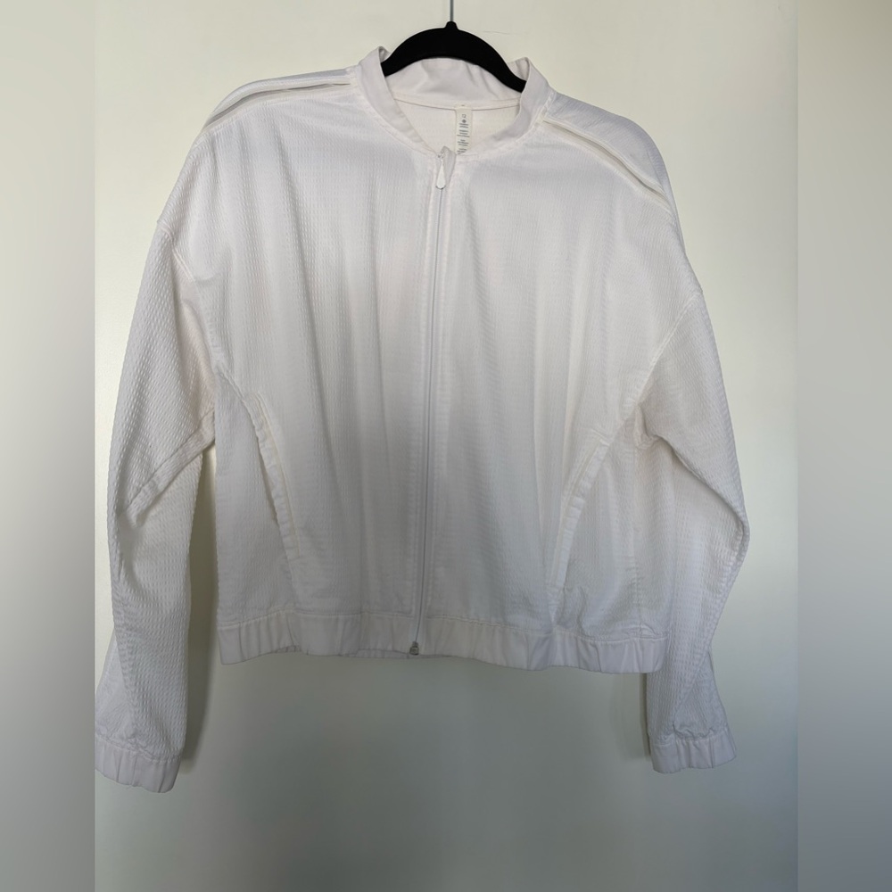 lululemon athletica White Bomber Jacket